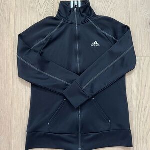Adidas Black and Gray Zip-Up Jacket